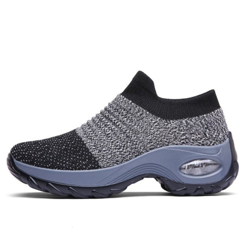 Atmungsaktive No-Tie-Stretch-Schuhe - Grau