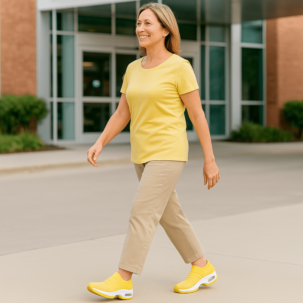 Atmungsaktive No-Tie-Stretch-Schuhe - Gelb
