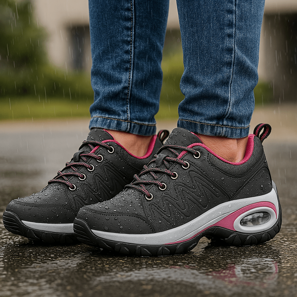 Wanderschuhe Delta Ortho - Grau Rosa