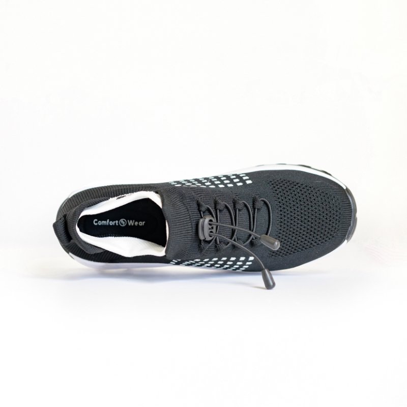 Ortho Stretch Cushion Schuhe - Schwarz Weiß