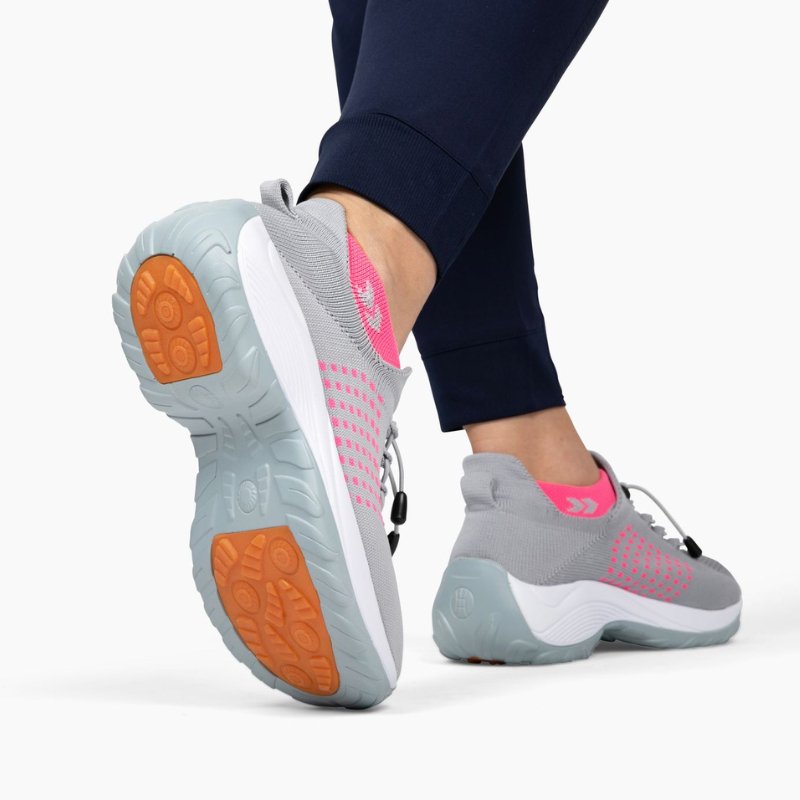Ortho Stretch Cushion Schuhe - Grau Rosa