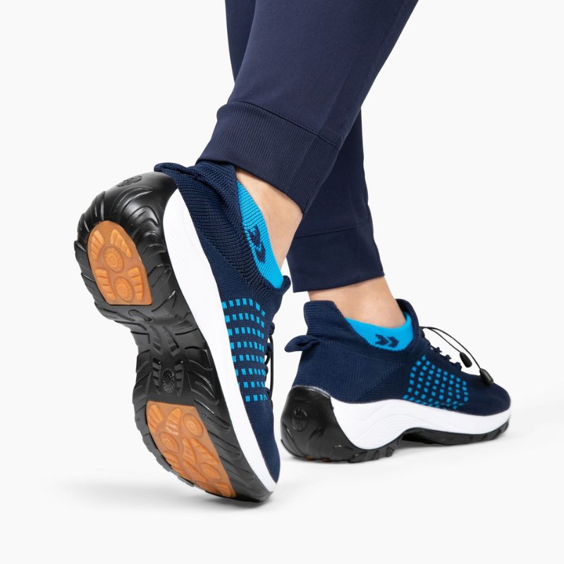 Ortho Stretch Cushion Schuhe - Weiß Blau