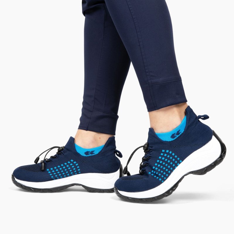 Ortho Stretch Cushion Schuhe - Weiß Blau
