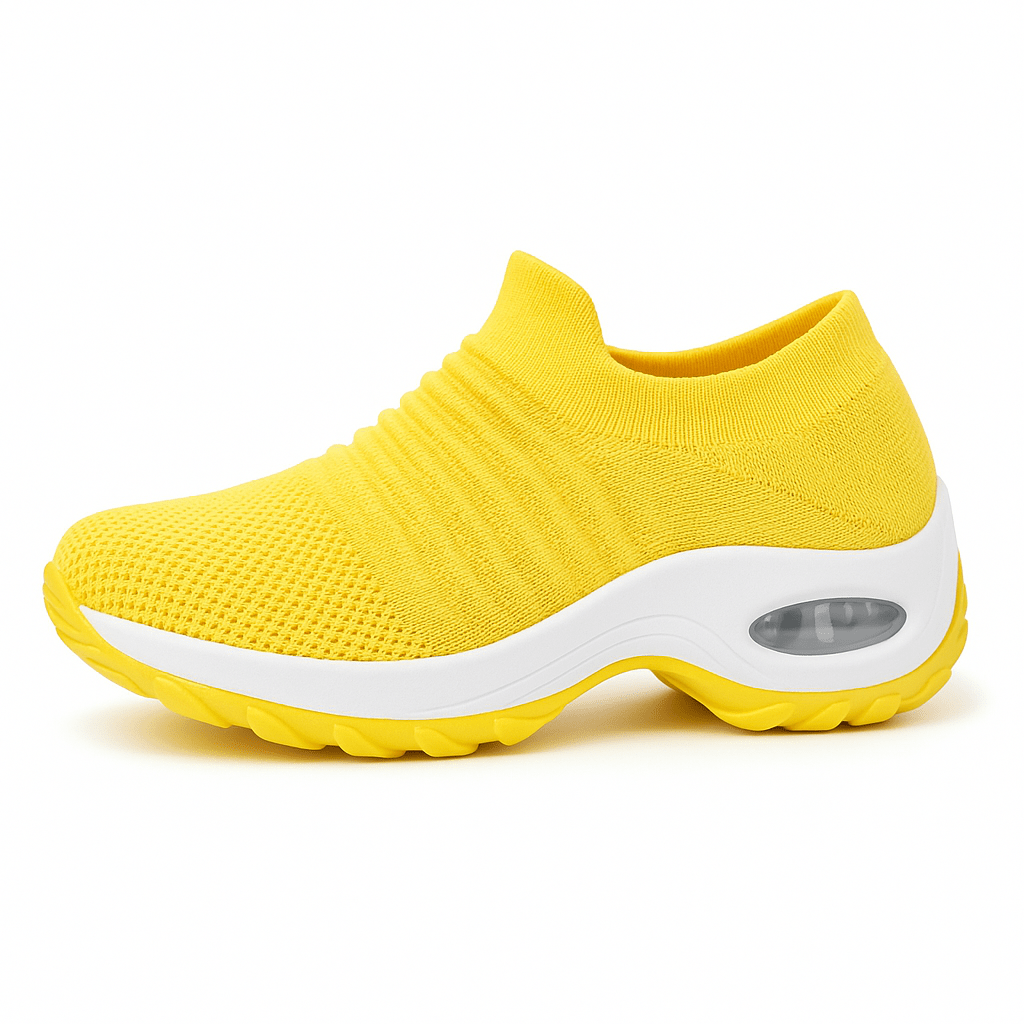 Atmungsaktive No-Tie-Stretch-Schuhe - Gelb
