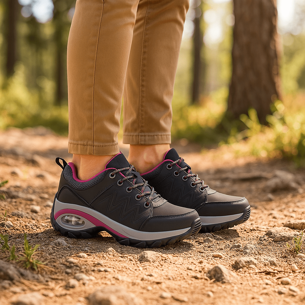Wanderschuhe Delta Ortho - Grau Rosa