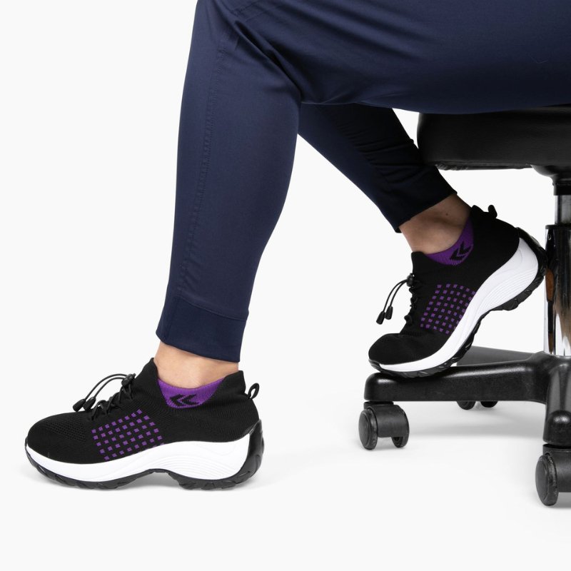 Ortho Stretch Cushion Schuhe - Schwarz Lila