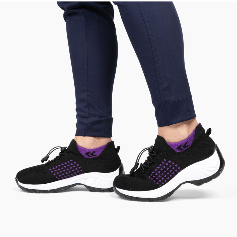Ortho Stretch Cushion Schuhe - Schwarz Lila