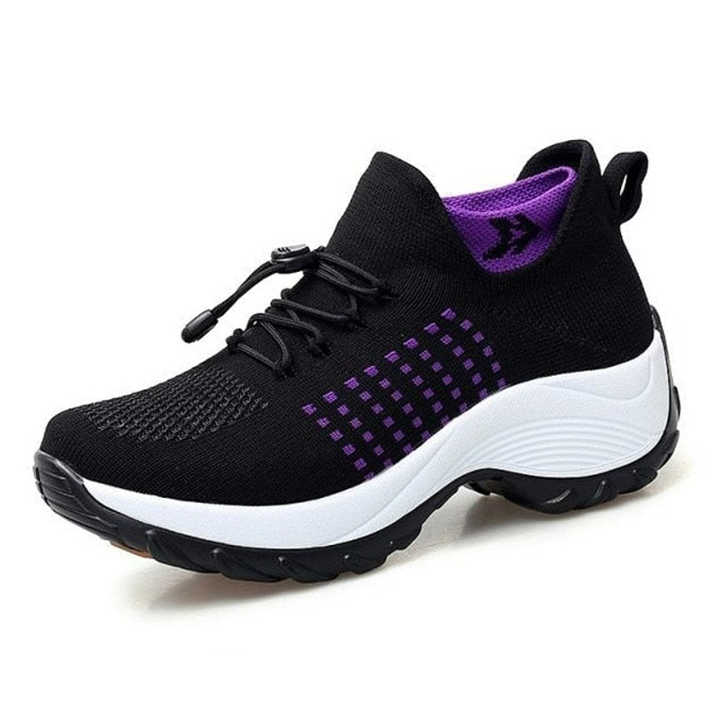 Ortho Stretch Cushion Schuhe - Schwarz Lila