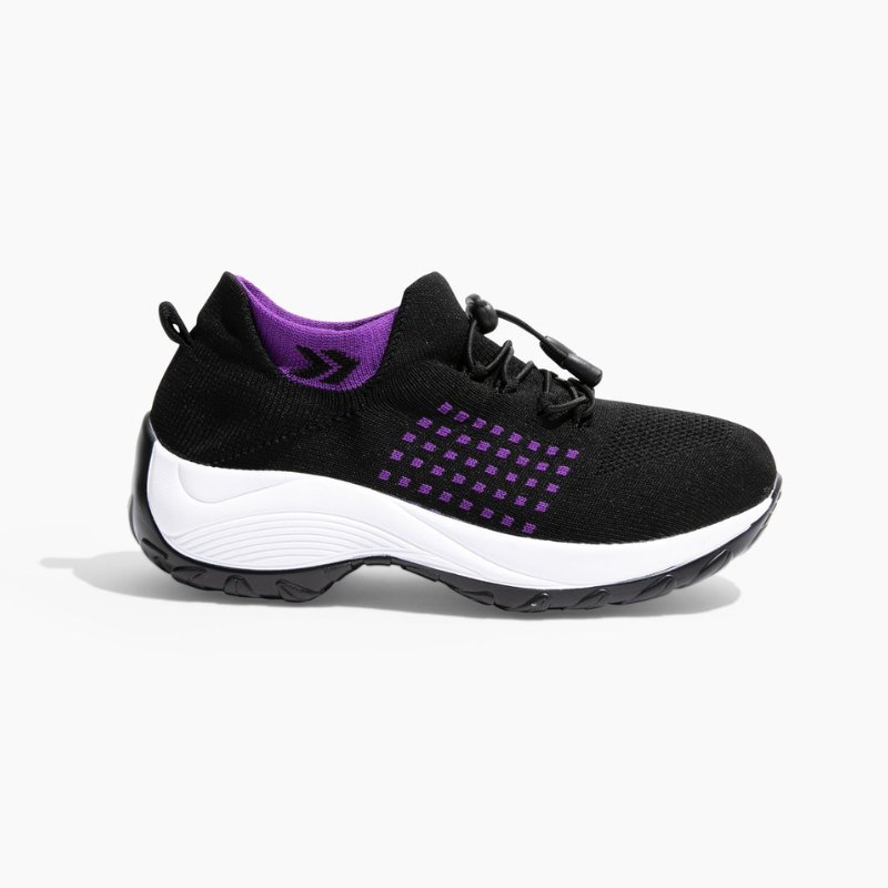 Ortho Stretch Cushion Schuhe - Schwarz Lila