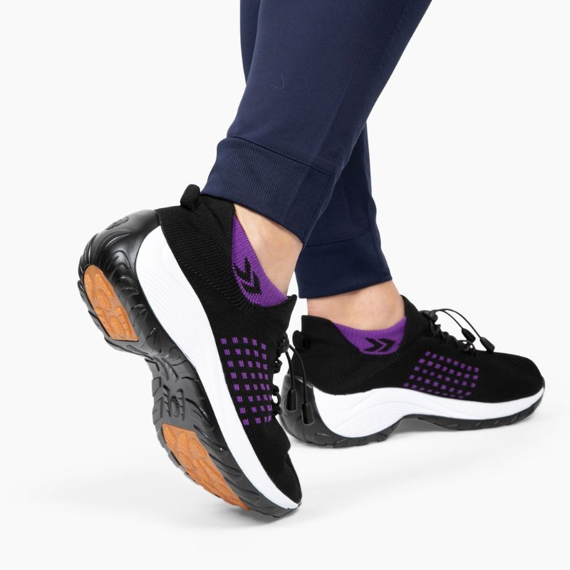Ortho Stretch Cushion Schuhe - Schwarz Lila