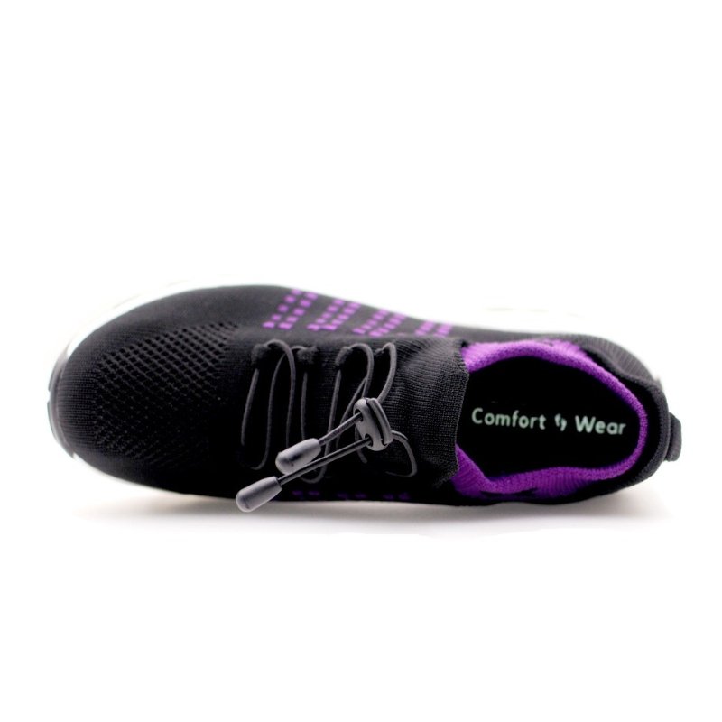 Ortho Stretch Cushion Schuhe - Schwarz Lila