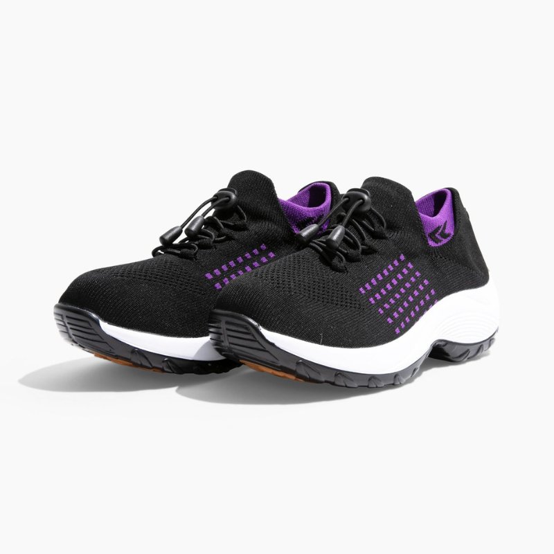 Ortho Stretch Cushion Schuhe - Schwarz Lila