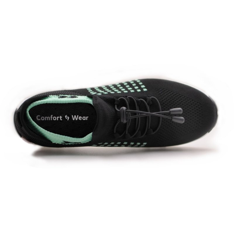 Ortho Stretch Cushion Schuhe - Schwarz Himmelblau