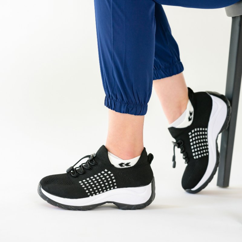 Ortho Stretch Cushion Schuhe - Schwarz Weiß