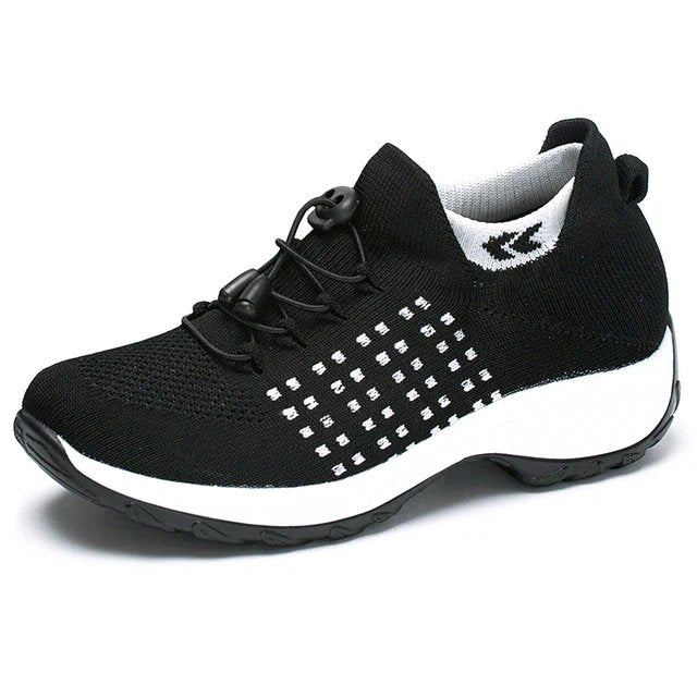 Ortho Stretch Cushion Schuhe - Schwarz Weiß